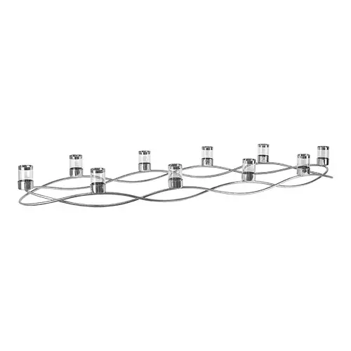 Veilige Betaling HorecaTraders Kandelaar | RVS | 0.35KG | 10 kaarsen | 120cm