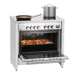 Speciale Aanbieding Bartscher keramisch fornuis met multifunctionele bakoven | 5 zones