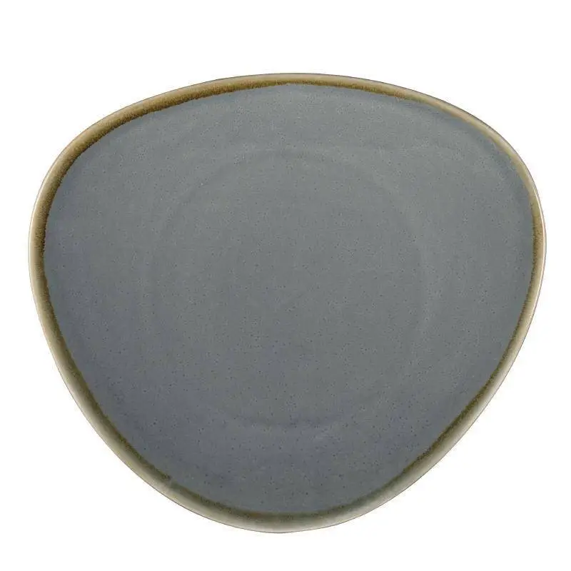 Olympia Kiln Driehoekige Borden | Blauw | 28cm | 6 stuks Seizoensaanbieding