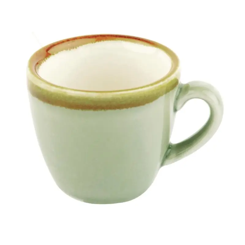 Olympia Kiln Espressokopjes | Mosgroen | 8,5cl | 6 stuks Premium
