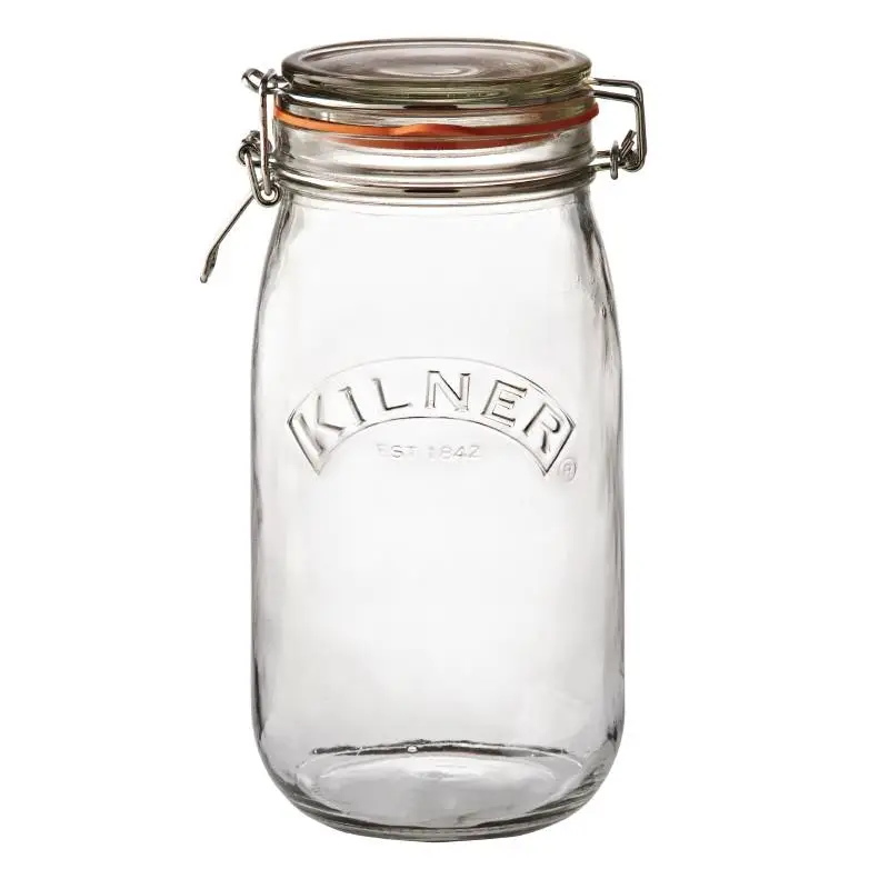 Tijdelijk Beschikbaar HorecaTraders Kilner glazen weckpot / voorraadpot met beugelsluiting, 1.5 l