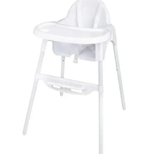 Alleen Vandaag Bolero Kinderstoel | RVS & polypropyleen | Verstelbaar 52-86 cm | Wit