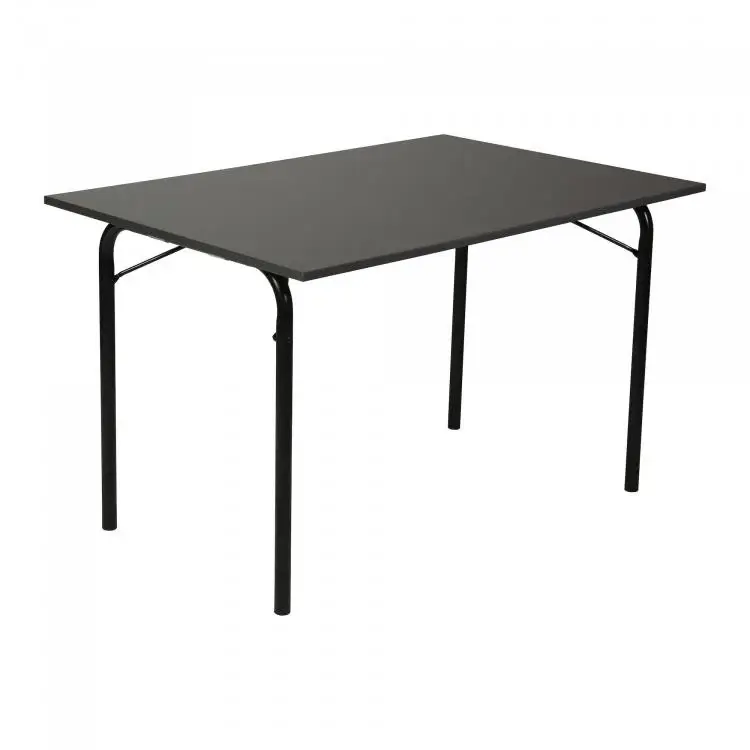 Beperkt Aanbod HorecaTraders Klaptafel U-Budget | Melamine | Zwart | 120 x 80 x 74 cm