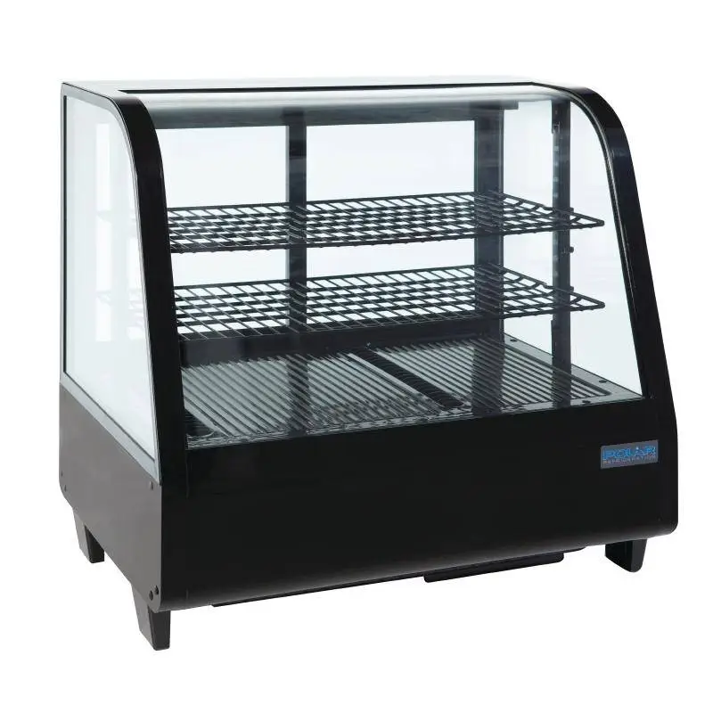 Nu Kopen Polar Koeldisplay - Tafelvitrine - zwart 100 liter