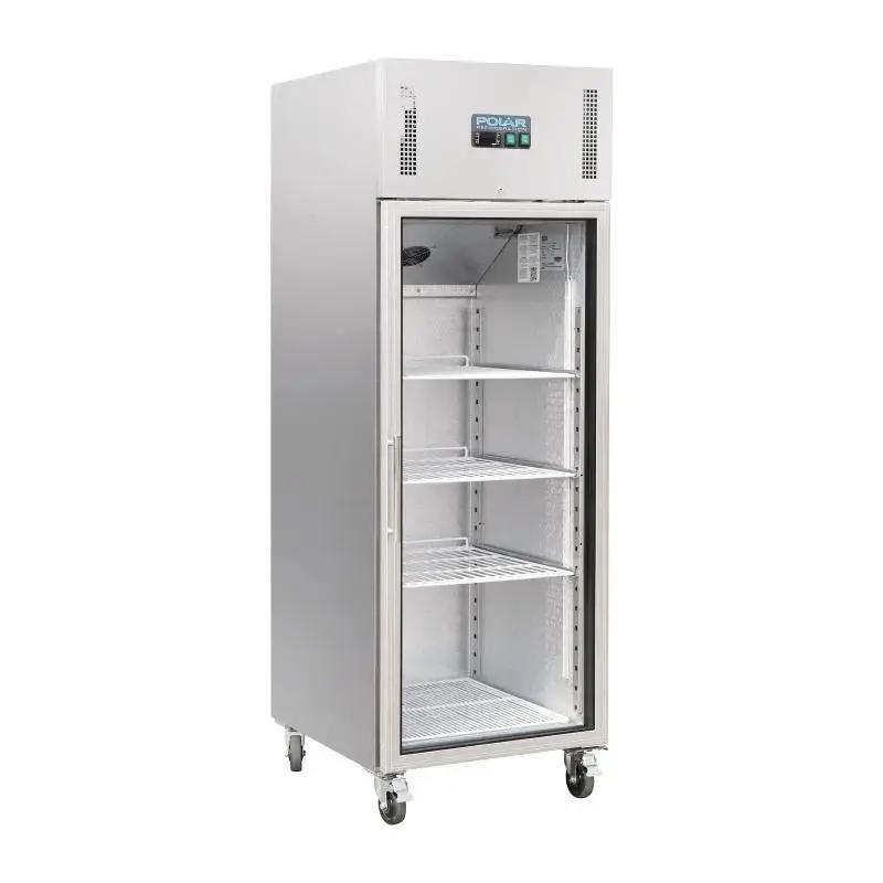 Polar Koeling met glazen deur |RVS | 600L Merkproduct