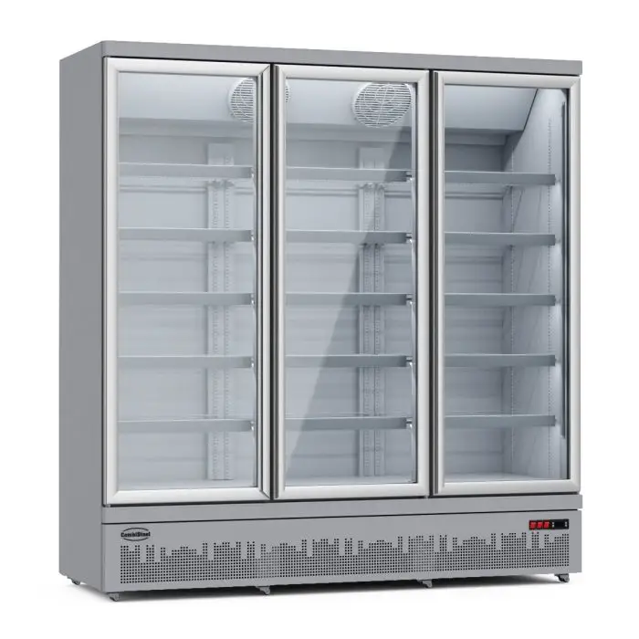 Combisteel Koelkast 3 Glazen Deuren | 1530 liter | 199,7x71x156,9(h) cm Laatste Versie