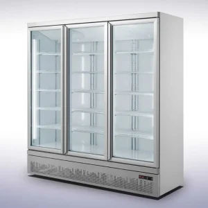Exclusieve Aanbieding Combisteel Koelkast 3 Glazen Deuren |188x71x199,7(h) cm