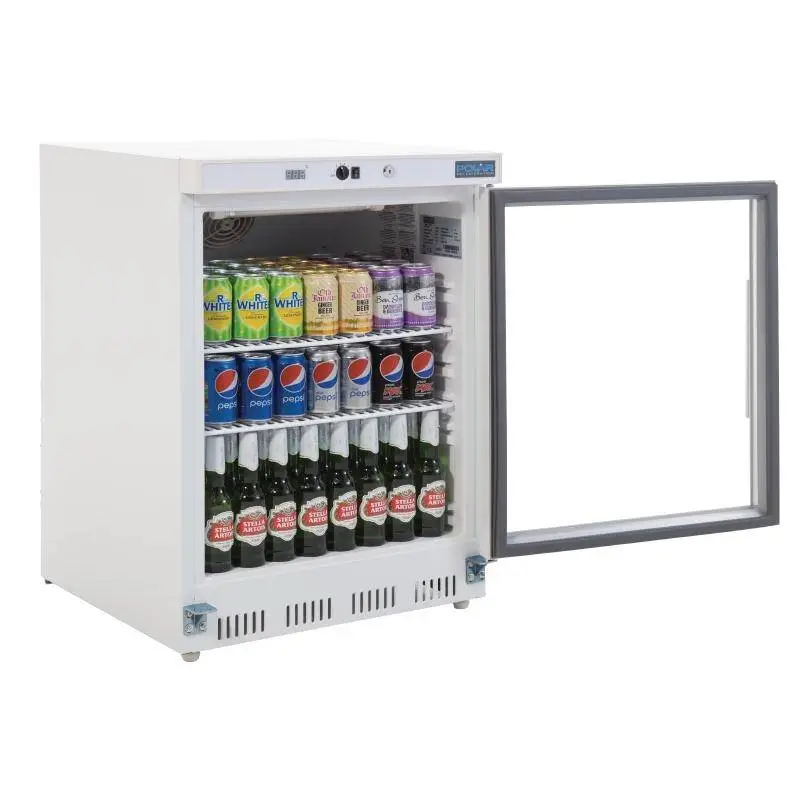 Koopje Polar Koelkast met Glazen Deur | Wit | 150L