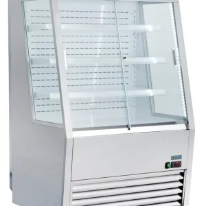 Polar Koelkast met schuifruiten rvs 145(h) x 91,8(b) x 79,2(d)cm +2°C tot +10°C Automatische afdooiing Aanbieding