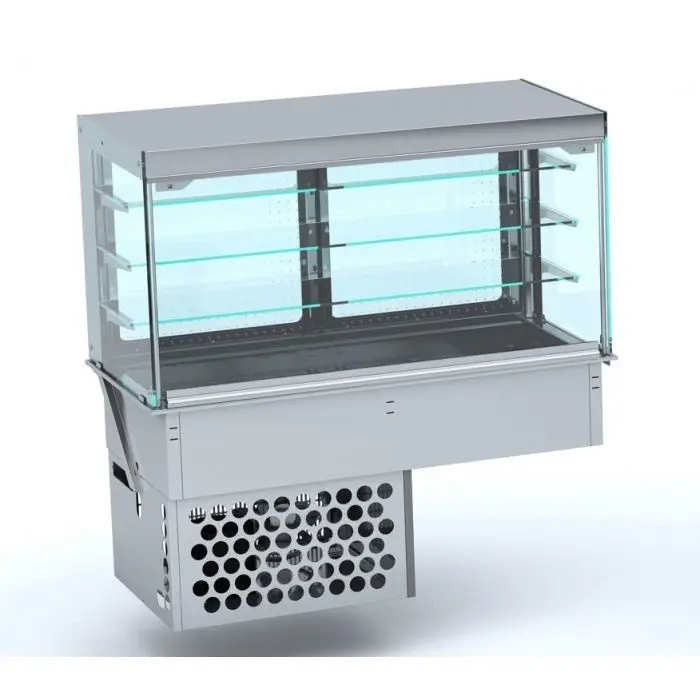 Beste Prijs HorecaTraders Koelvitrine recht | LED | Geventileerd | 3 Formaten