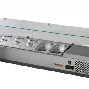 Actieprijs Hendi Koelvitrine RVS | 5x GN 1/4 150 mm