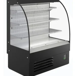 Combisteel Koelvitrine | zwart | 130x66x150 cm Laatste Versie