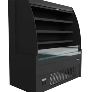 Combisteel Koelvitrine | zwart | 150x66x(h)150 cm Seizoensaanbieding