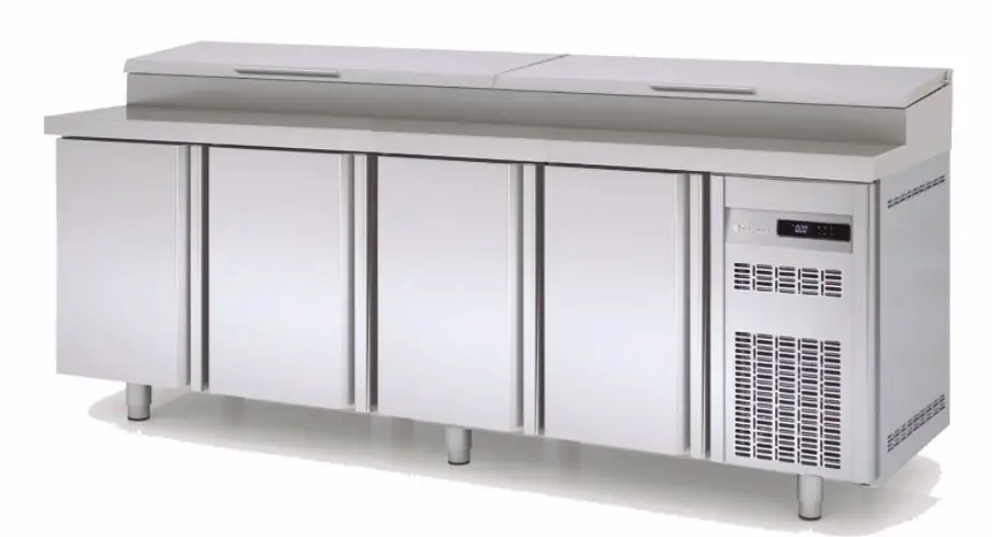 Coreco RVS Koelwerkbank | 4 deuren | 224,5x70x104,3 cm Koop Online