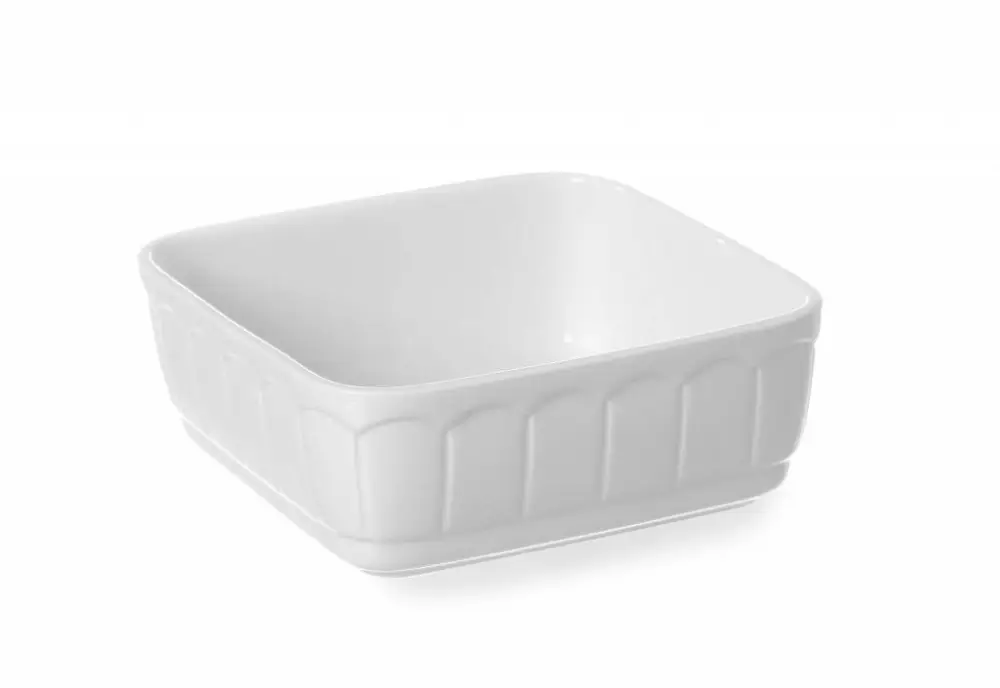 Rechtstreeks Van De Fabrikant Hendi Porselein Witte Bakschaal 16,5x16,5 cm ( 6 stuks)