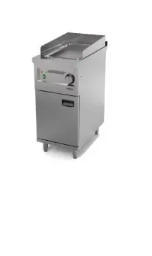 Combisteel Professioneel inductiefornuis Bakplaat elektrisch chroom enkel40*70*98 Speciale Aanbieding