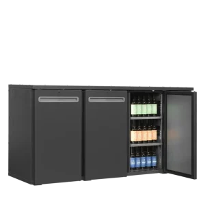 Serrco Barkoeler 3 deuren | antraciet | 1720x560x820 mm | +2 tot +10 °C Op = Op