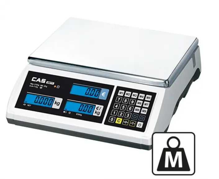 CAS Digitale Weegschaal | RVS | 6kg-2gr | 15kg-5gr Gratis Retour