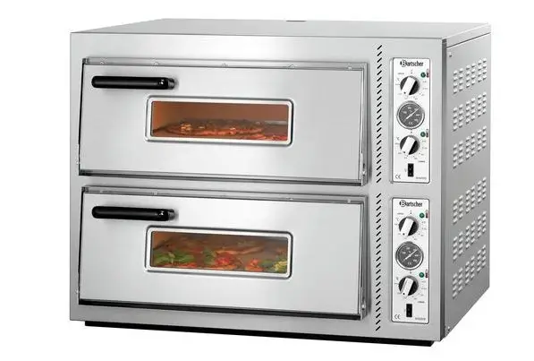 Weekendaanbieding Bartscher Professionele Dubbel Pizzaoven 10000 Watt | 8 Pizza's
