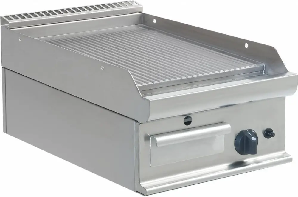 Meest Verkocht Saro Professionele Gas Bakplaat | Geribbeld | 40x70x(H)27cm