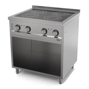 Combisteel Professionele Inductieplaat 4 pits 4 x 3.5 kw 400 volt 400 volt 800 x 700 x 900mm Alleen Vandaag