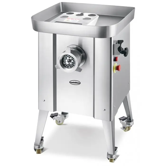 Uitverkoop Combisteel Professionele vlees gehaktmaker 32 - 500KG/U 400V - Wielen 566 x 520 x 927mm