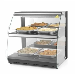 Hendi Quartz warmhoudvitrine | 625x467x(H)650mm | 4x GN 1/2 Merkproduct