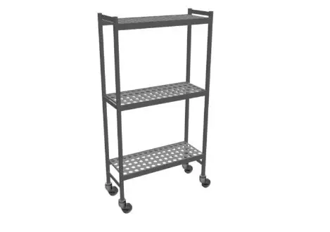 Fermostock Rekwagen 6611 - 1080x360x1792 mm. (bxdxh) - 3 etages Snelle Levering