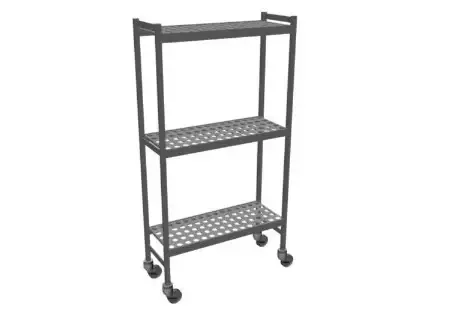 Must-Have Fermostock Rekwagen 6611 - 780x360x1792 mm. (bxdxh) - 3 etages