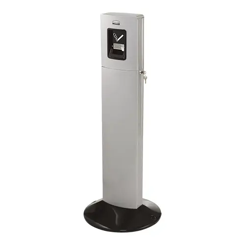 Merkproduct Rubbermaid Rokerszuil | Zilver | Metaal | 42,7 x 108,7 cm
