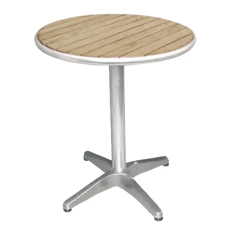 Bolero Ronde Horeca Tafels met houten Blad 80 cm Lage Kosten