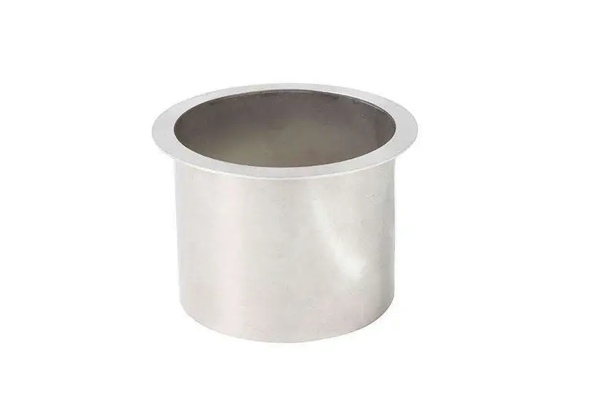 Superprijs HorecaTraders Ronde RVS Afvalkoker - ø150mm - Met Hoogglanzende Flens 15mm - 125mm Hoog