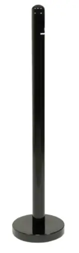 Securit Rookpaal en onderstel | Zwart | RVS |100cm Voordeelprijs