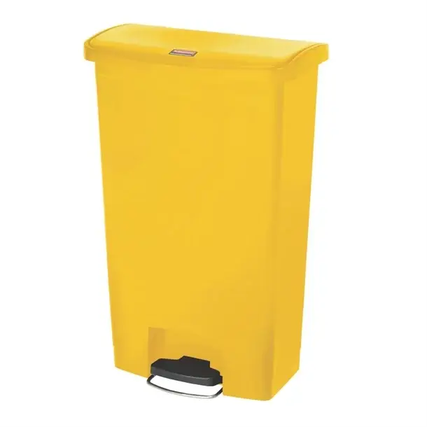 Beperkt Aanbod Rubbermaid Slim Jim Front Step pedaalemmer | Geel | 68L