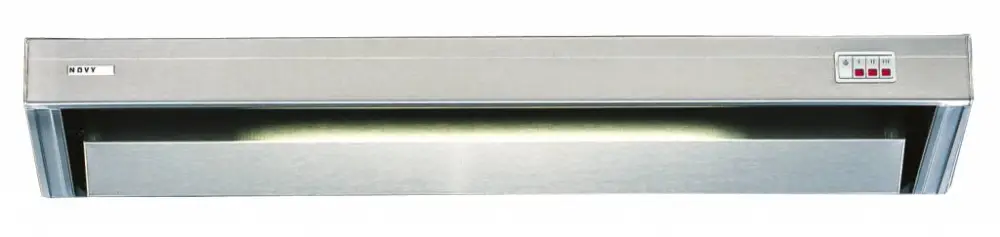 Op = Op Bartscher RVS Afzuiginstallatie met Verlichting | 90x52x17 cm