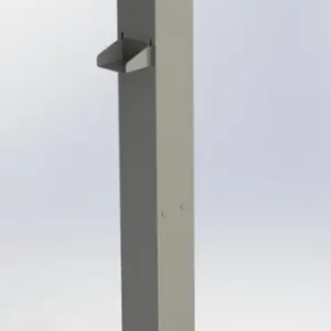 Bravilor Bonamat RVS Desinfecteer Zuil | Voetbediening | 40,0x39,5x118,3 cm Koop Vandaag