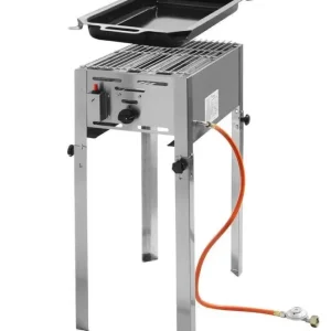 Hendi RVS Gas Barbecue |Incl. Pan + Rooster Direct Verzonden
