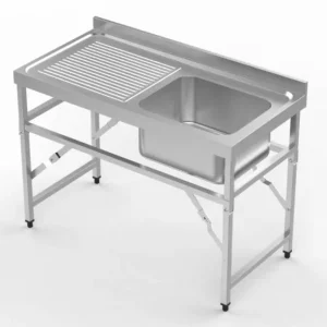 Combisteel RVS Inklapbare Spoeltafel inclusief spoelbak Rechtstreeks Van De Fabrikant