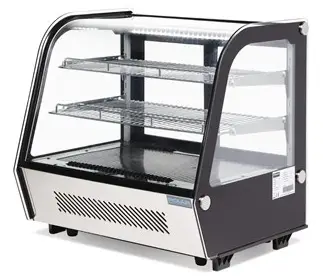 Laatste Versie Polar RVS Koelvitrine voor gebak | Impulsaankopen koelvitrine 68,6(h) x 69,6(b) x 56,8(d)cm