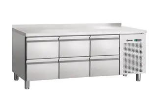 Laatste Versie Bartscher RVS Koelwerkbank | 6 schuiflades | 179 x 70 x 85 cm