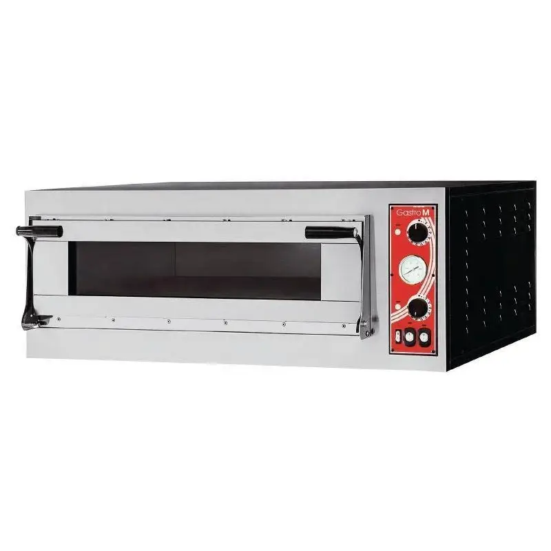 Gastro-M RVS Pizzaoven 1 Ovenkamer 3000 Watt | 4 Pizza's Veilige Betaling