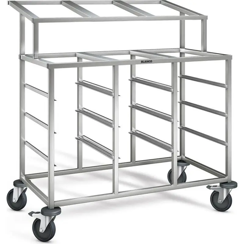 Direct Verzonden B.PRO RVS Regaalwagen | 15 x 1/1 GN | 116,5x62,5x120 cm