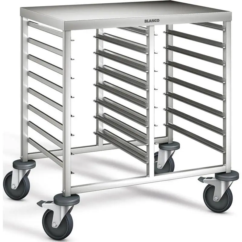 Gecertificeerd B.PRO RVS Regaalwagen | 16 x 1/1 GN | 82x61,3x84,5 cm