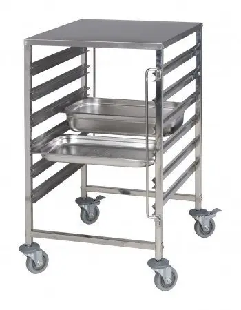 Saro RVS Regaalwagen 6 x GN 2/1 | 65 x 53 cm Gereduceerde Prijs