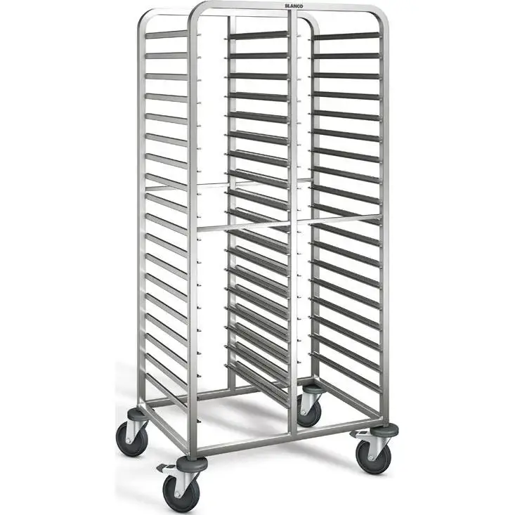 Lage Prijs B.PRO RVS Regaalwagen | Tweedelig | 36 x 1/1 GN | 82x61,3x164,5 cm