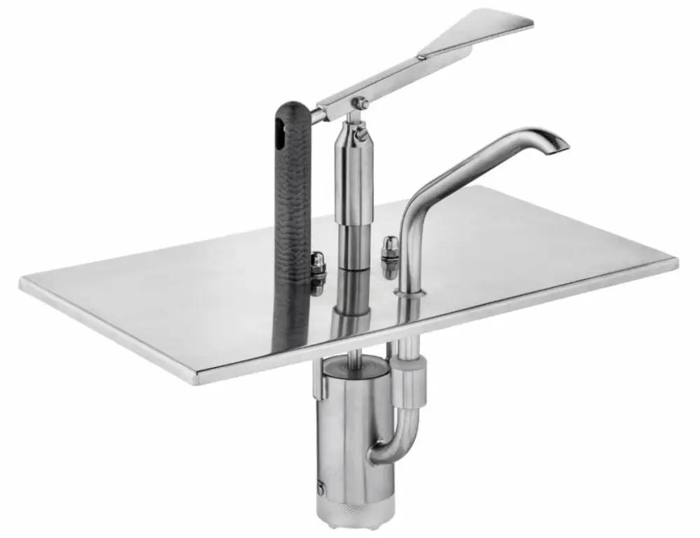 Exclusieve Aanbieding Bereila RVS sausdispenser met deksel 1/3 GN