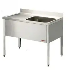HorecaTraders RVS Spoeltafel met Bak Rechts | 140x70x88cm Op = Op