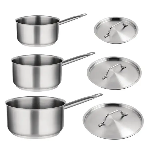 HorecaTraders Vogue steelpanset | (3 stuks) Uitverkoop