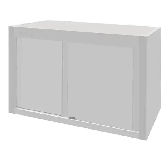 Vogue Wandkast RVS 650x1200x400mm Express Levering