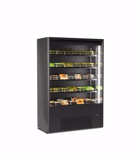 Gereduceerde Prijs HorecaTraders Wandkoeling | Zwart | 0°C/+4°C | LED verlichting | 985 x 640 x 1.985 mm